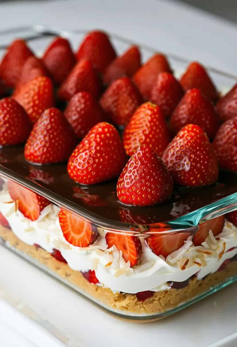 Pavê de Prestígio com Morango