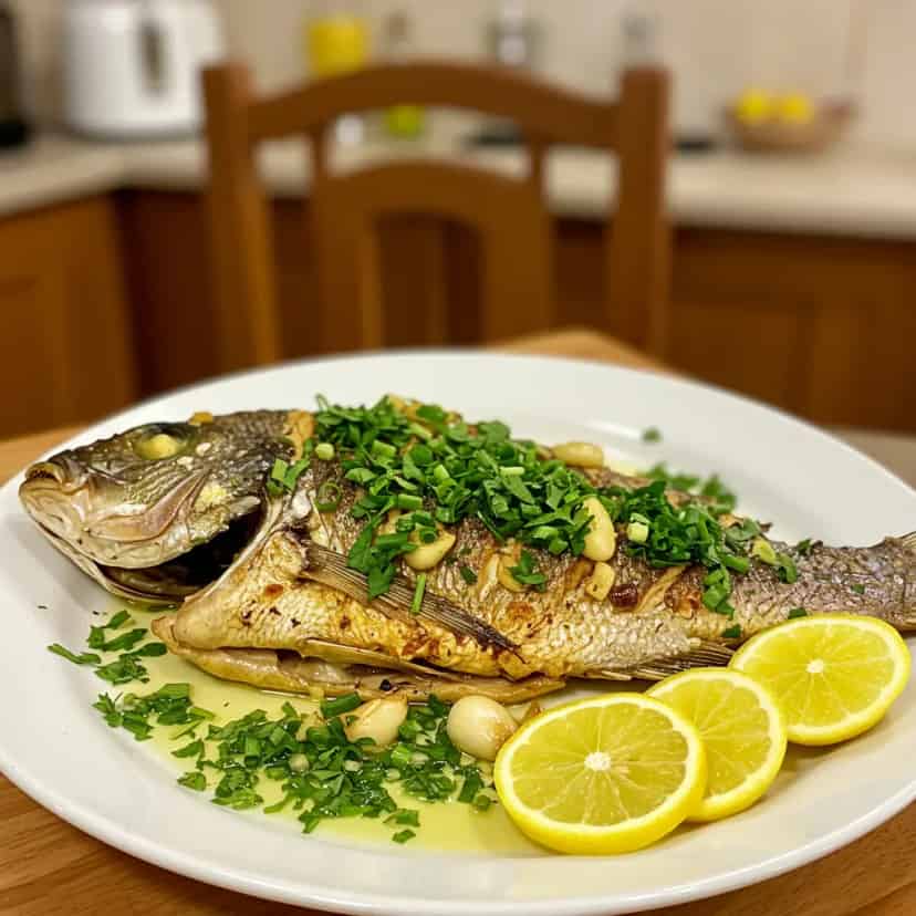 Peixe Assado com Ervas na Airfryer