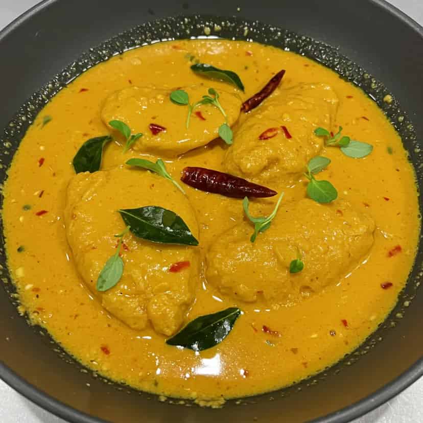 Peixe de coco prático rápido e fácil