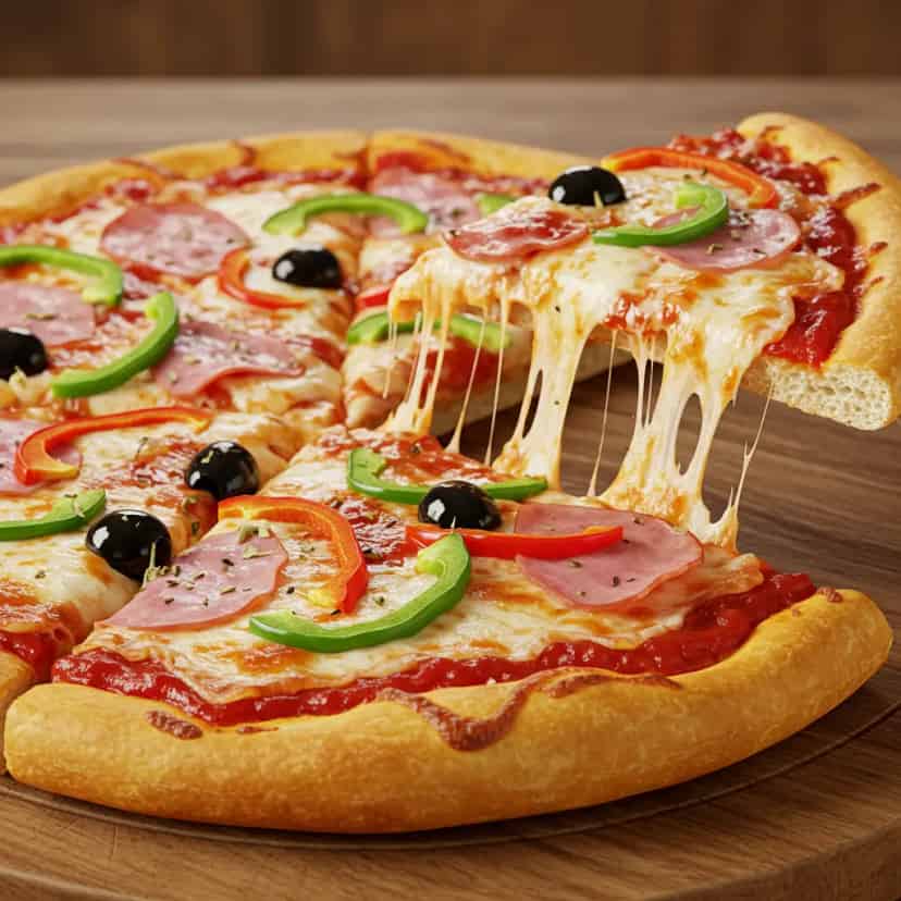 Pizza de forno ou churrasqueira