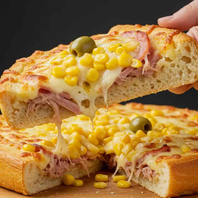 Pizza de liquidificador fácil e rápida