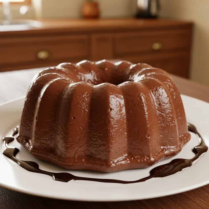 Pudim de Chocolate sem Açúcar