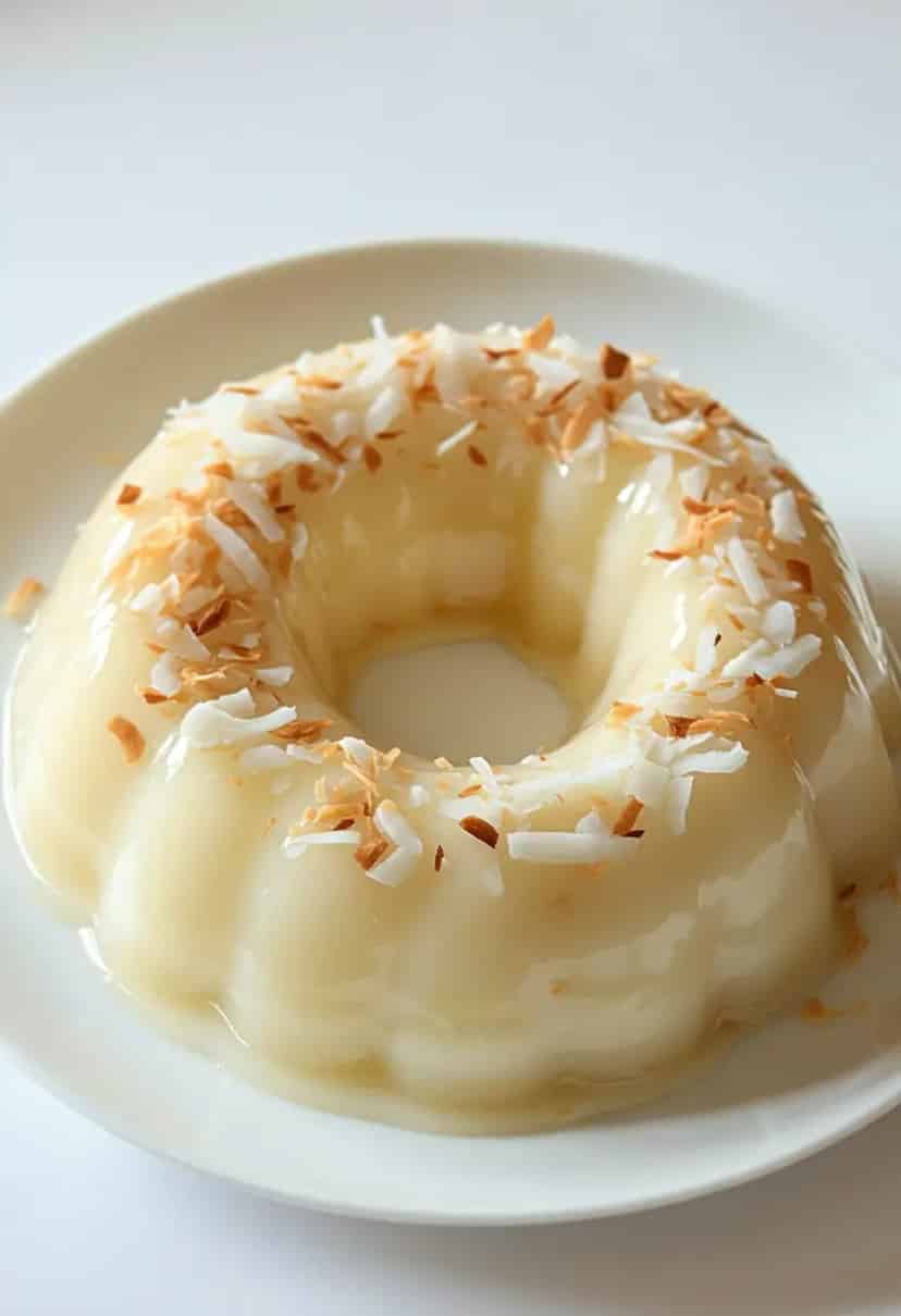 Pudim de Coco Sem Forno