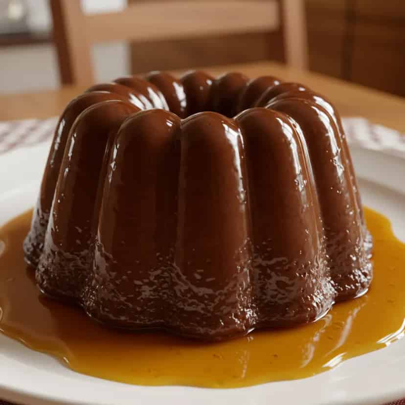 Pudim fácil de chocolate