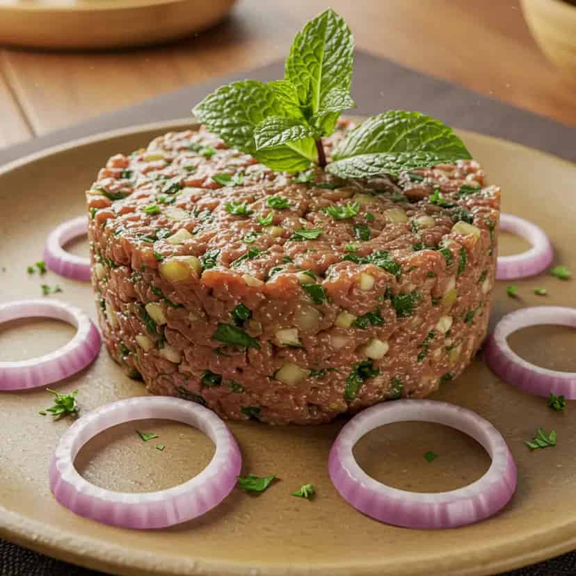 Quibe crú - o verdadeiro prato árabe