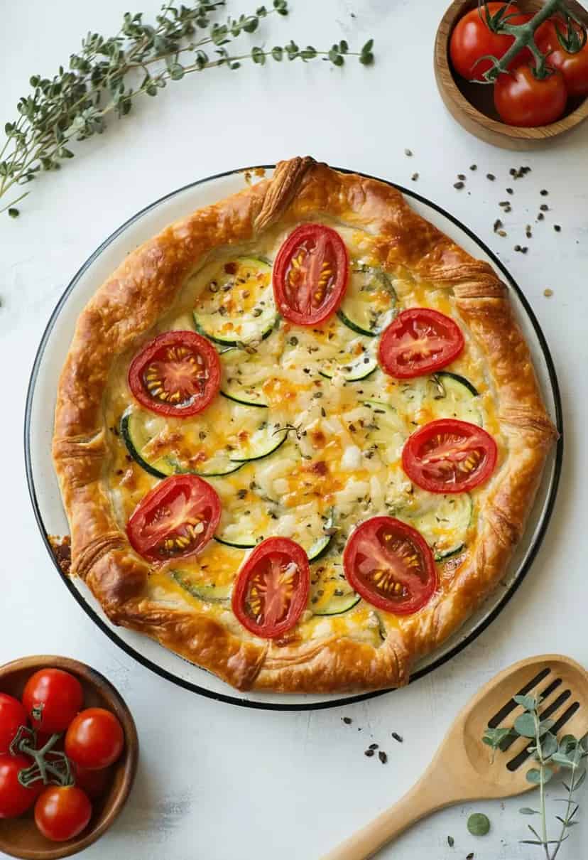 Quiche de Abobrinha e Tomate