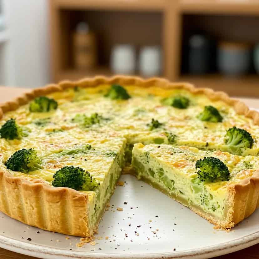 Quiche de Brócolis Sem Glúten