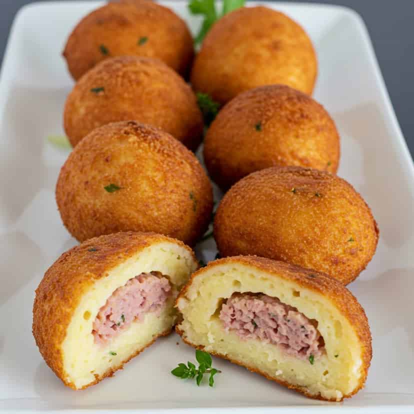 Risoles de presunto e queijo
