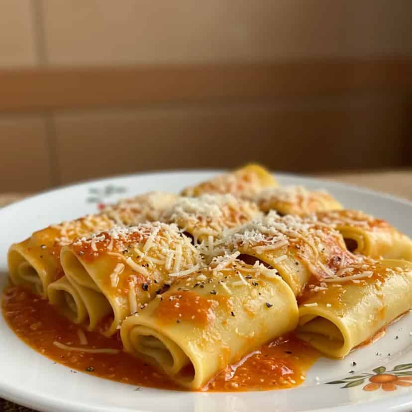 Rondelli com massa de pastel