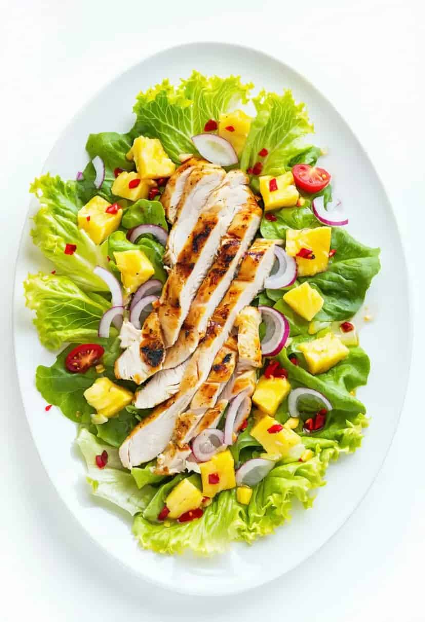 Salada de Abacaxi com Frango