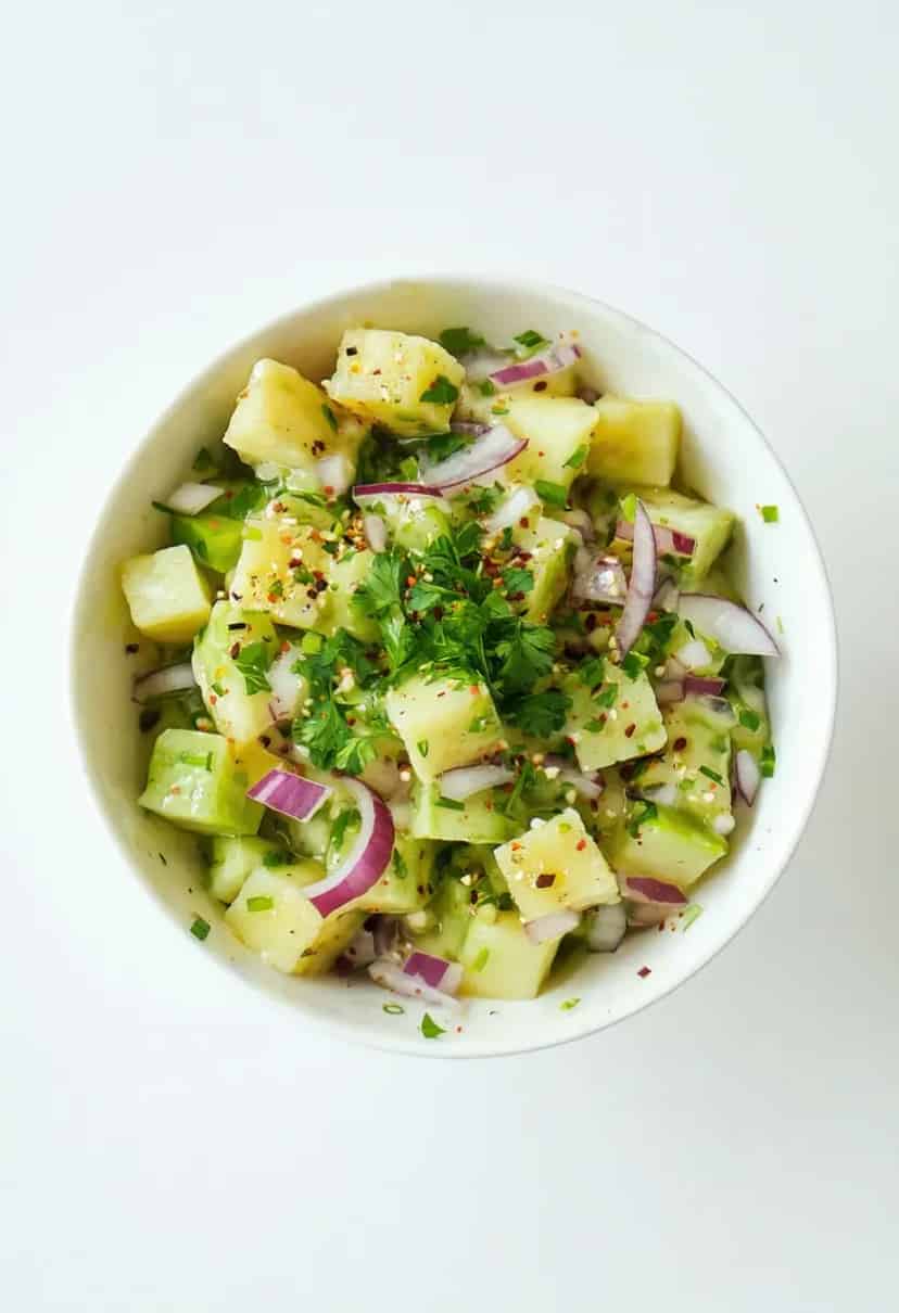 Salada de Chuchu e Maionese