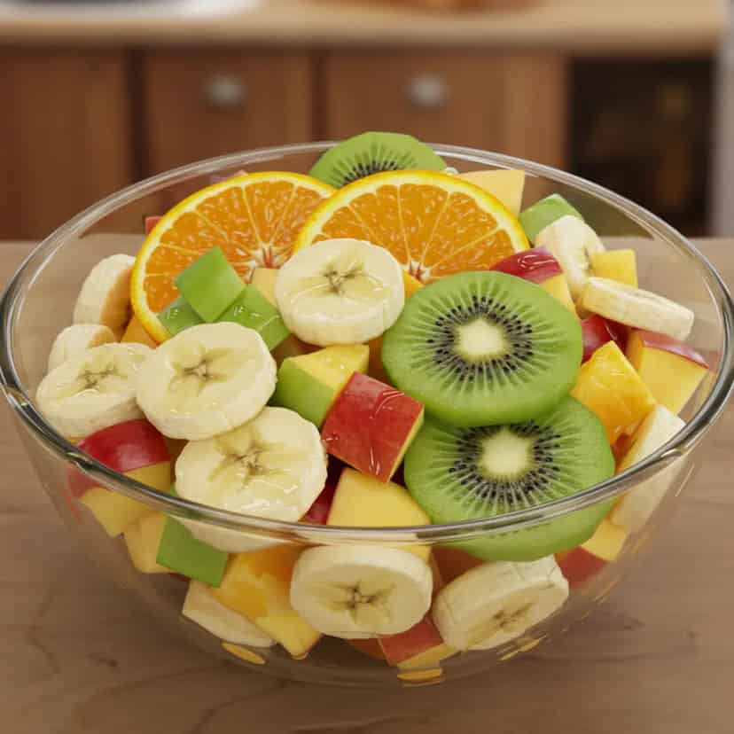 Salada de Frutas com 5 Ingredientes