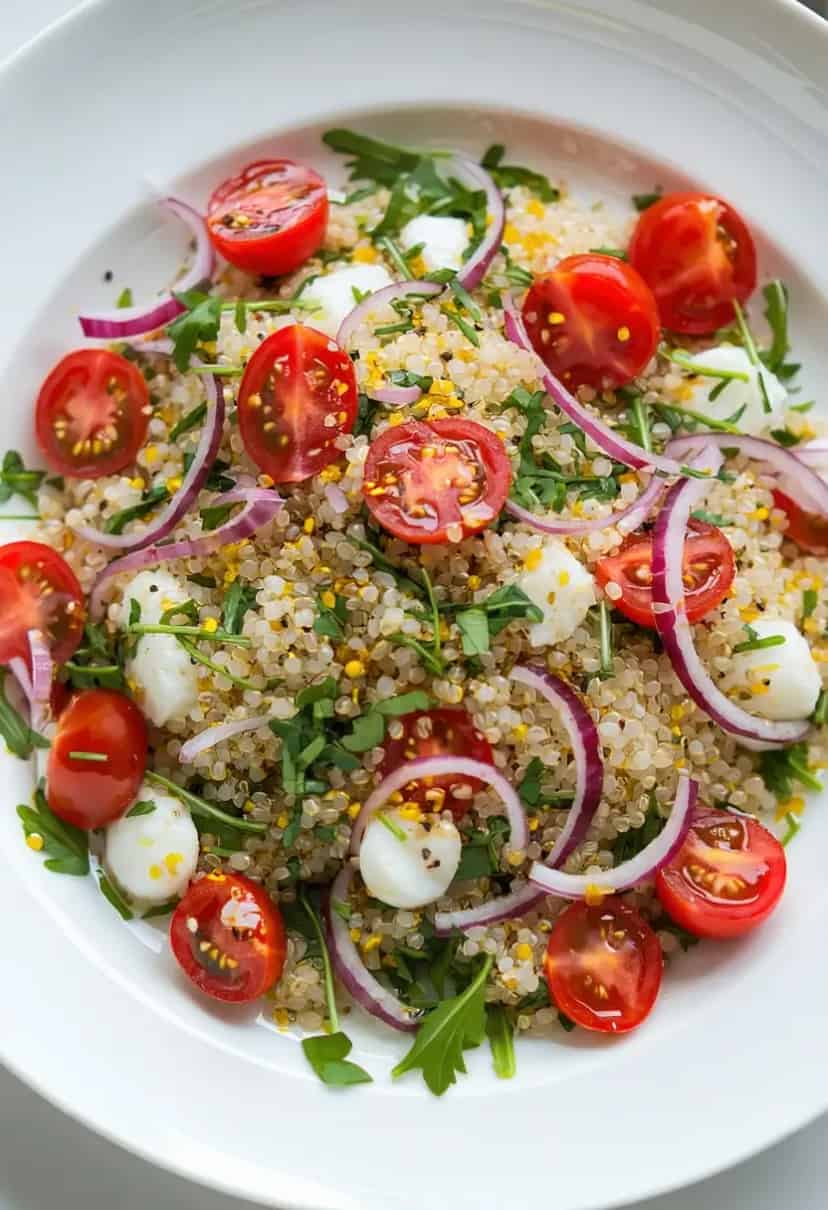 Salada de Palmito e Quinoa