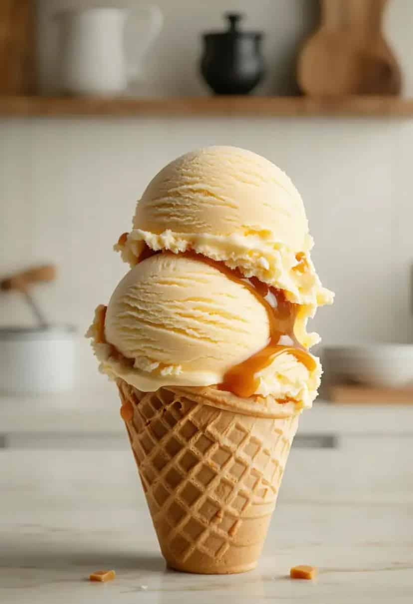 Sorvete de Caramelo Salgado