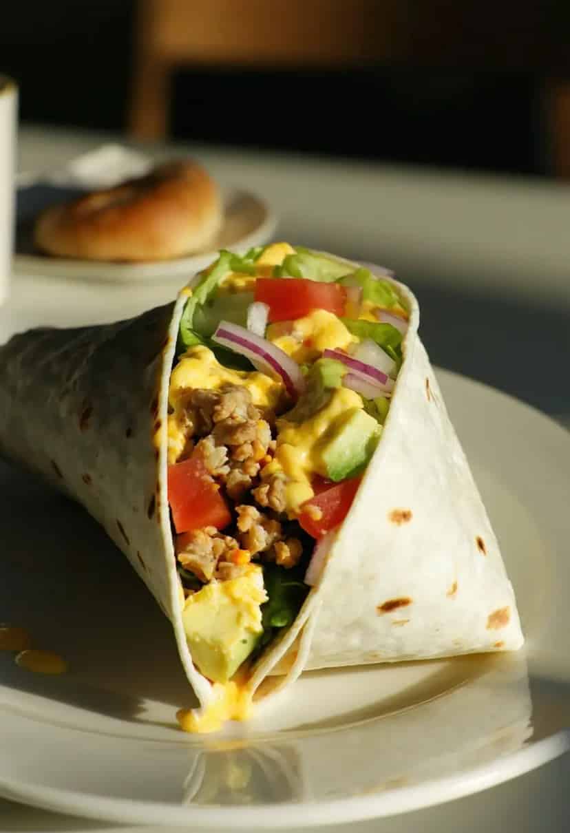 Burrito Salgado de Café da Manhã
