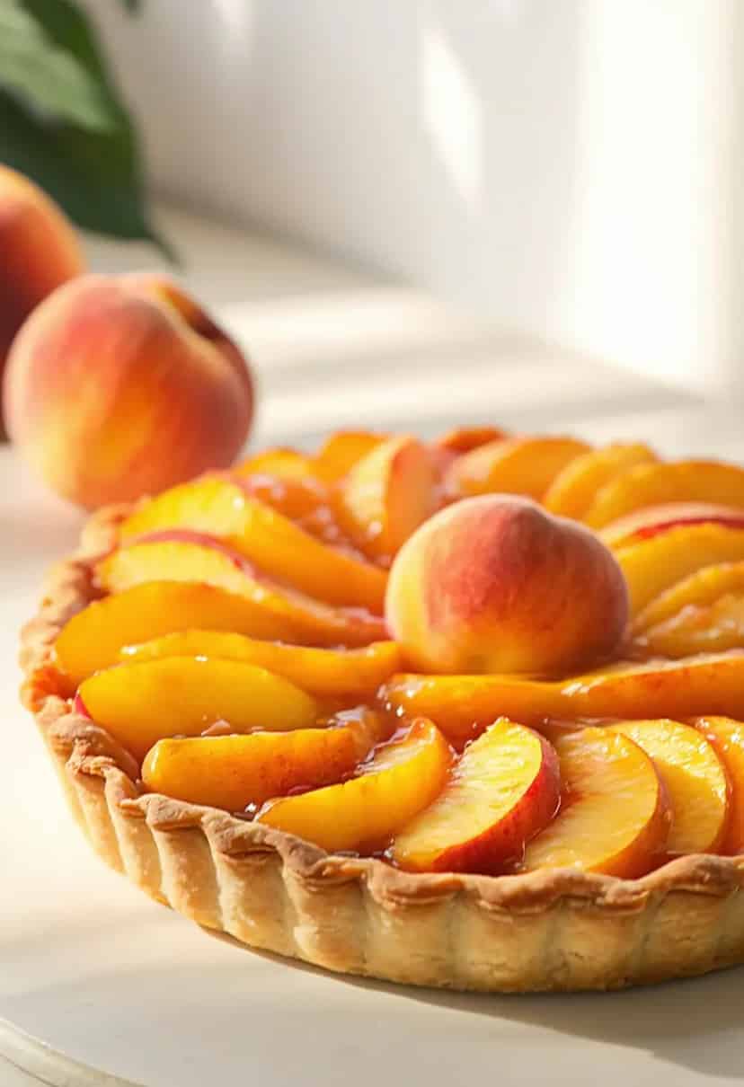 Tarte de Pêssego Simples