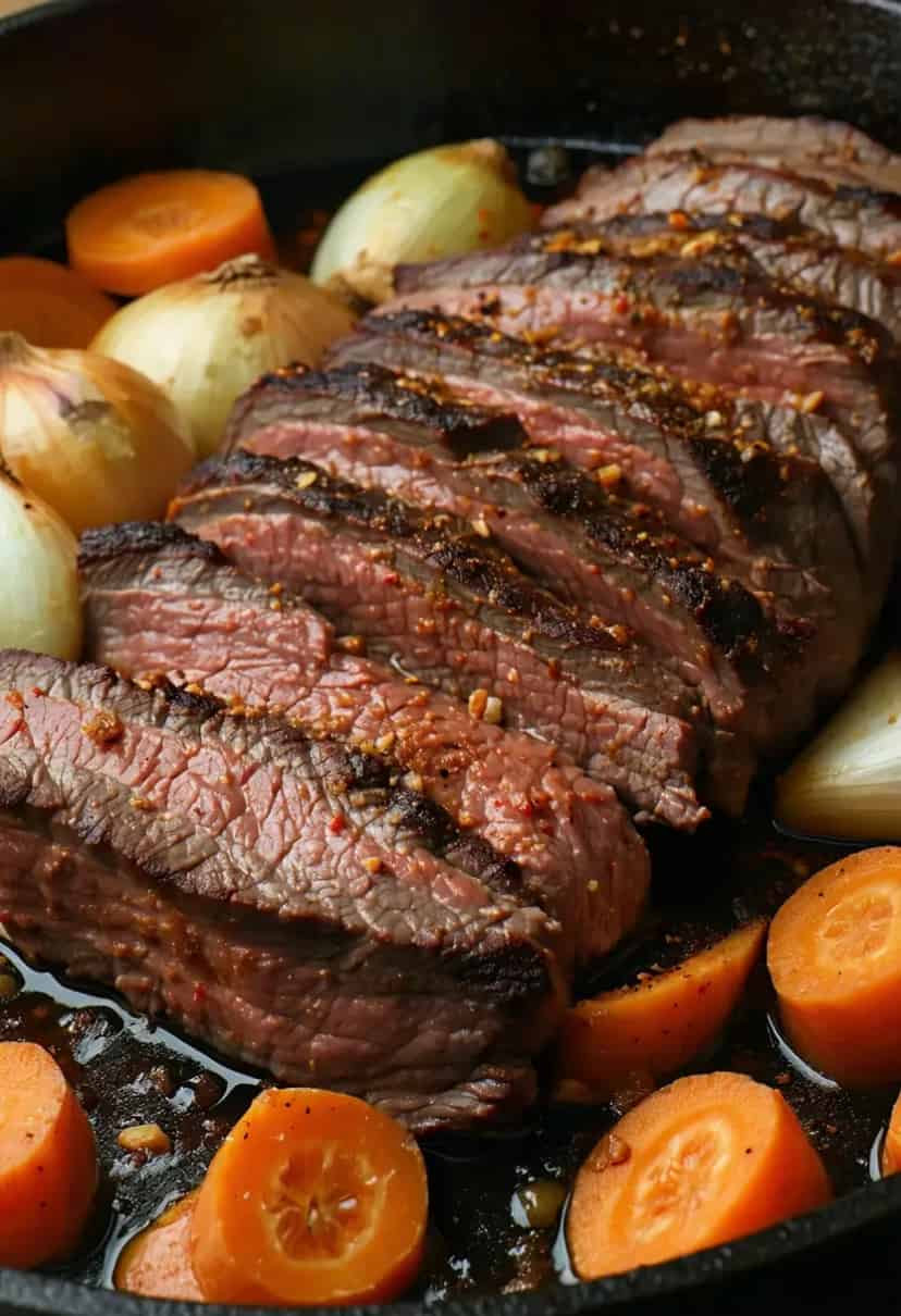 Brisket de Carne Cozido Lentamente