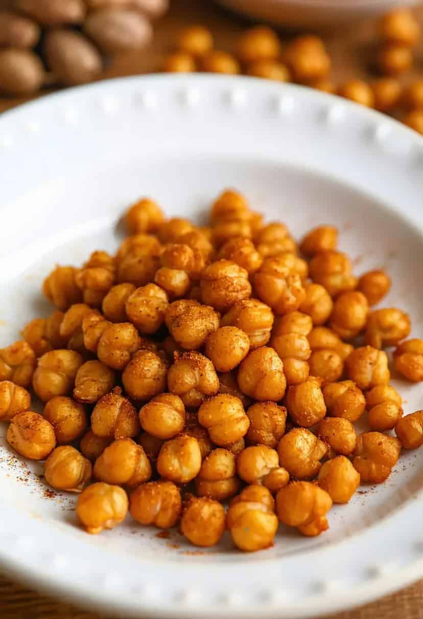 Snacks de Grão de Bico Assados