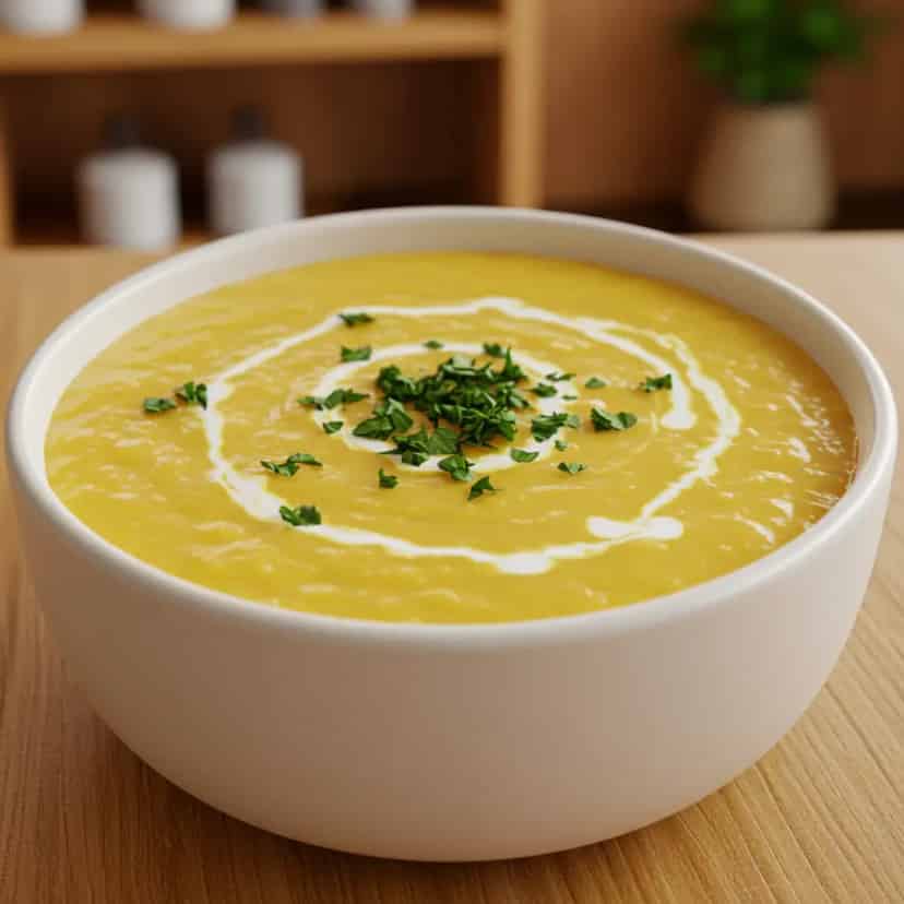 Sopa creme de mandioquinha