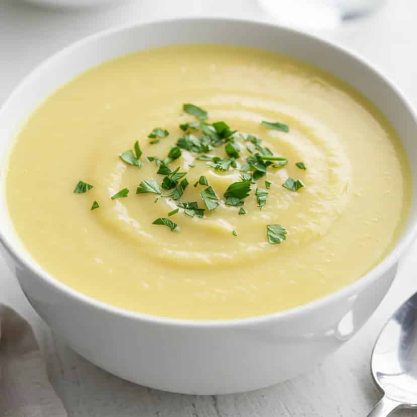 Sopa cremosa de milho verde