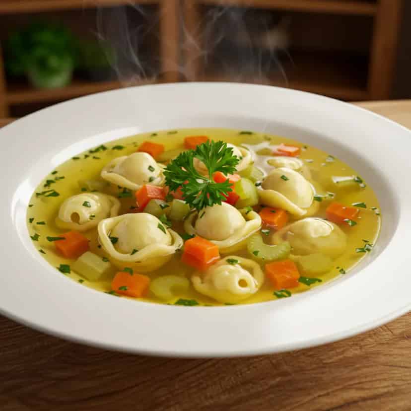 Sopa de capeletti (capeletti in brodo)