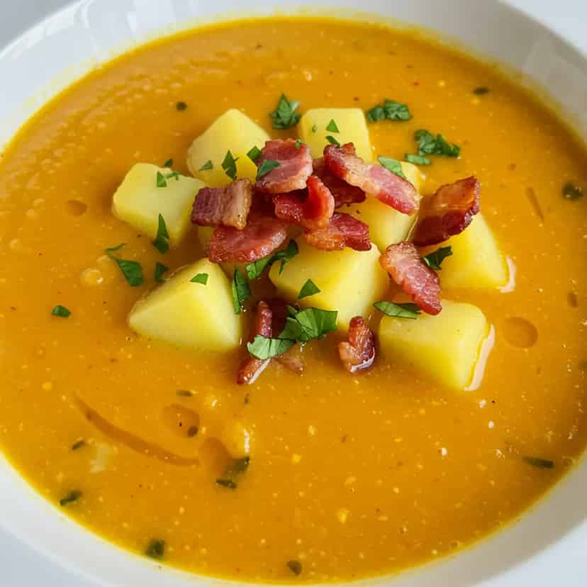 Sopa de mandioca com carne seca