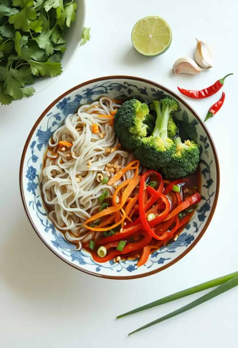 Tigela de Noodles Tailandesa Apimentada