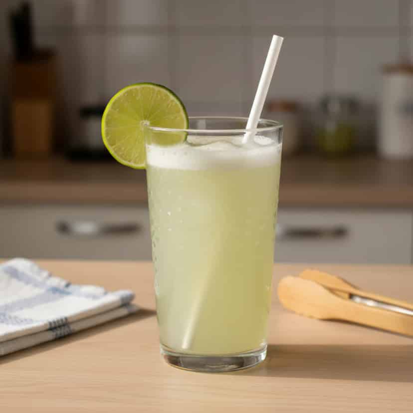 Suco de limão com casca