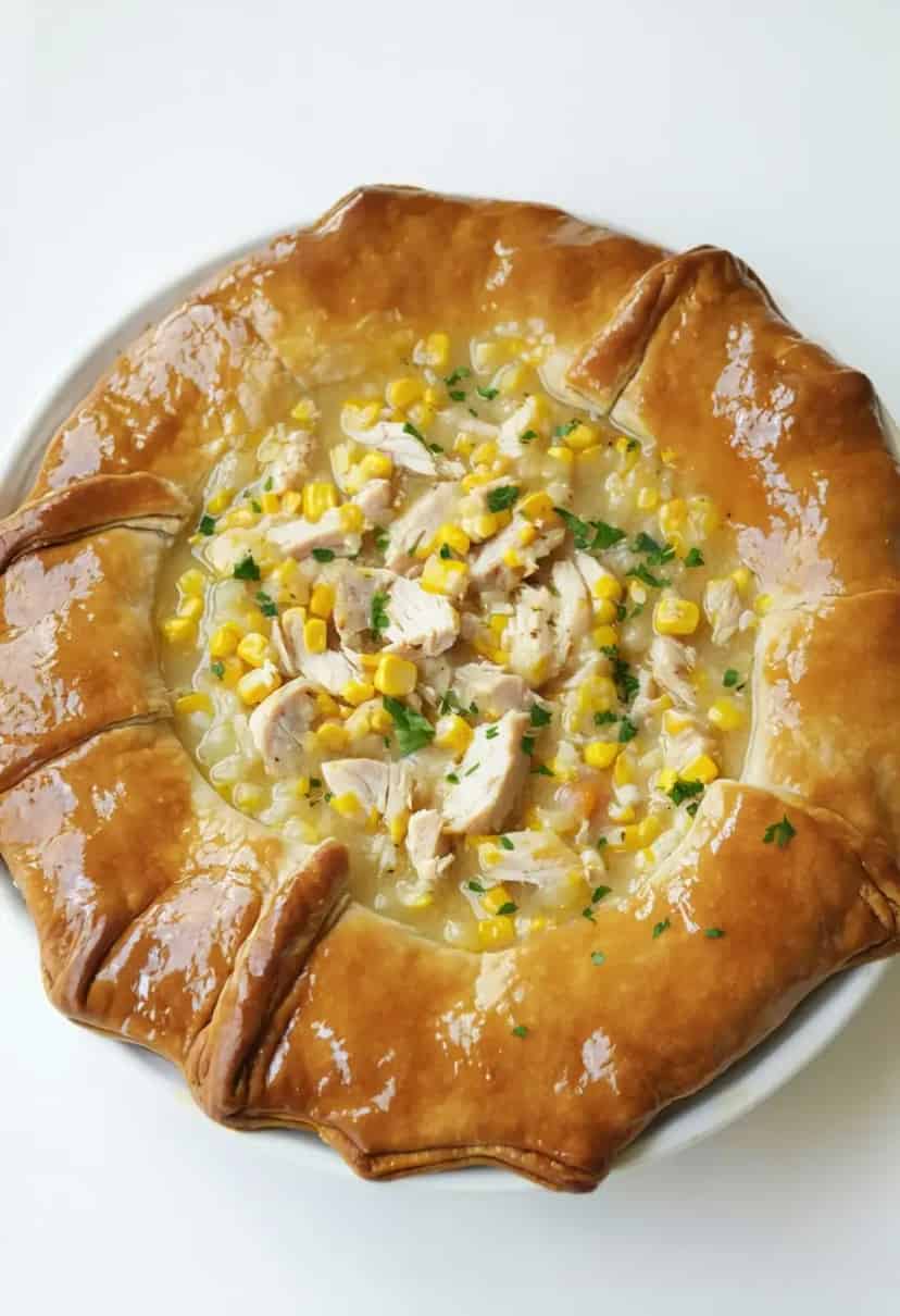 Torta Cremosa de Frango com Requeijão