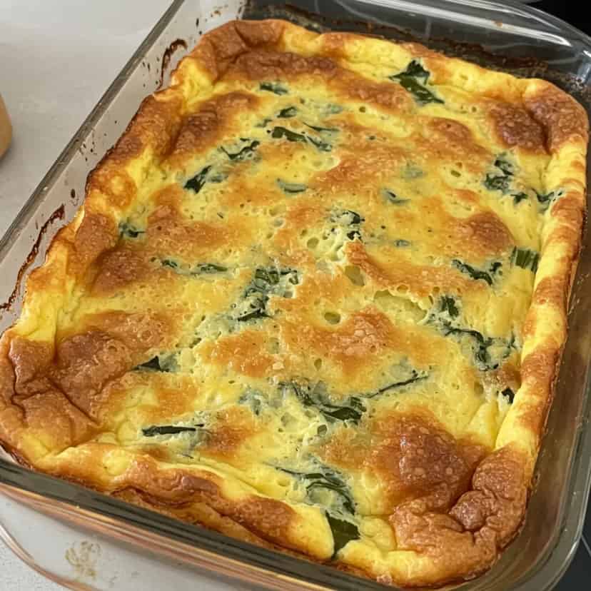 Torta de espinafre fit