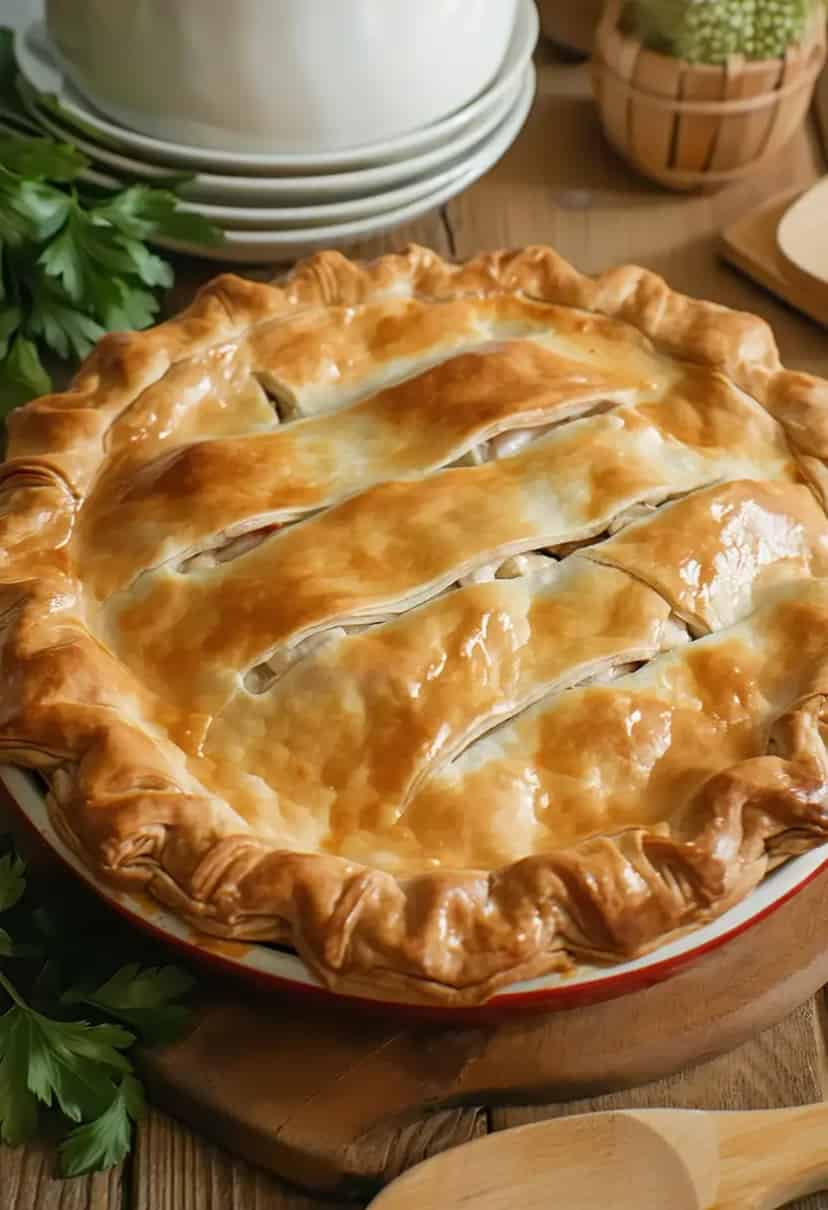 Torta de Frango com Massa Podre