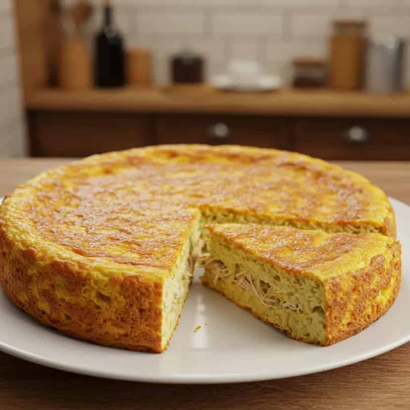 Torta de frango de liquidificador