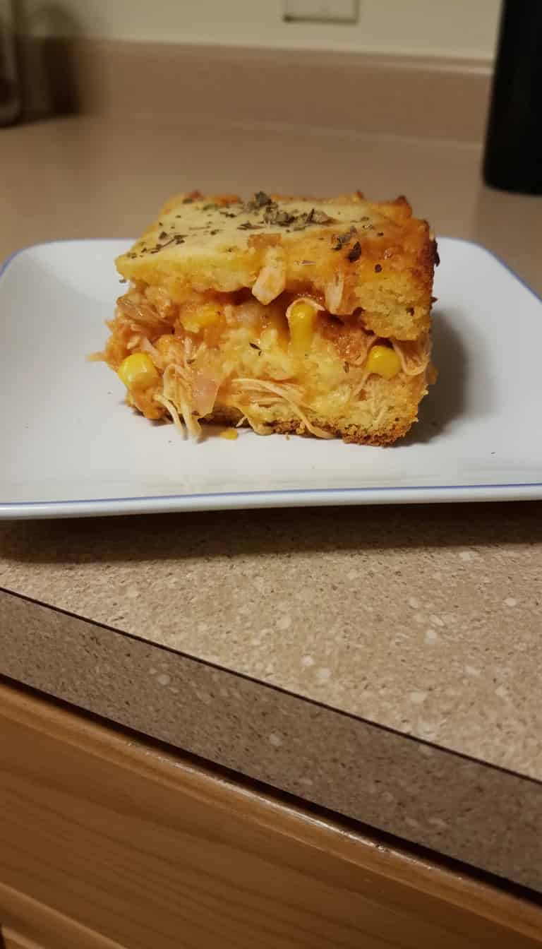 Torta de milho com frango