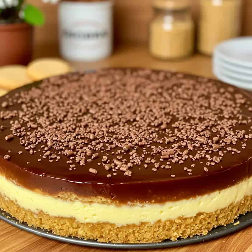 Torta gelada de chocolate