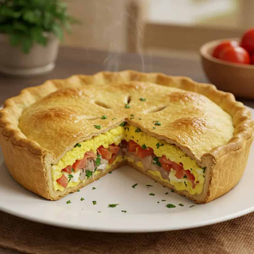 Torta salgada de sardinha