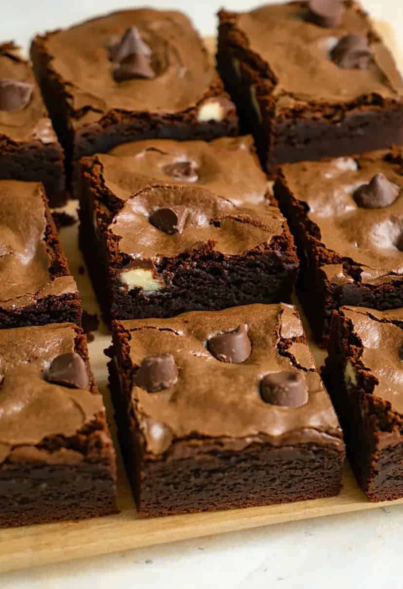 Brownies Triplos de Chocolate