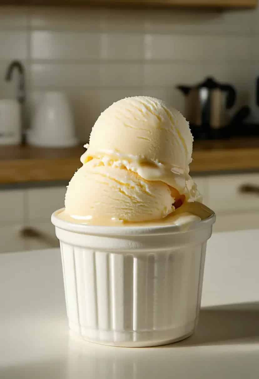 Sorvete Cremoso de Baunilha