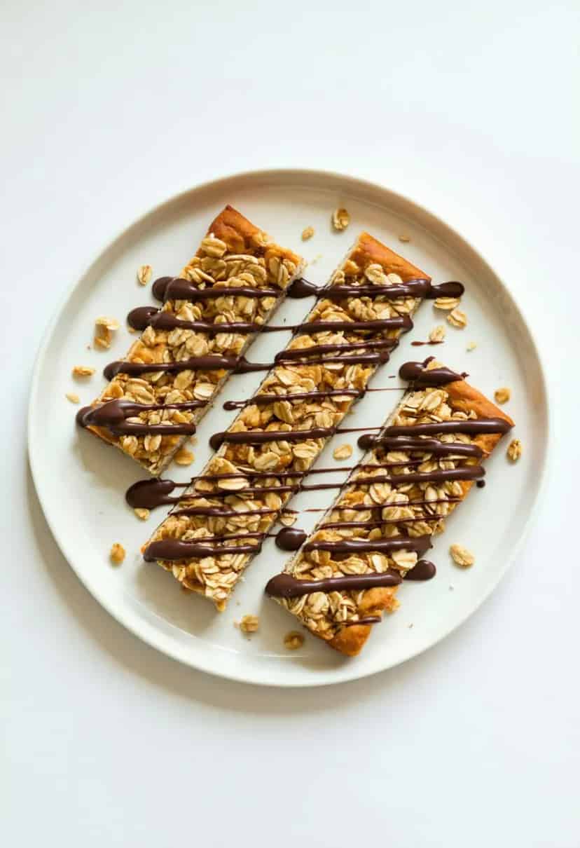 Barras de Granola Vegana com Manteiga de Amendoim