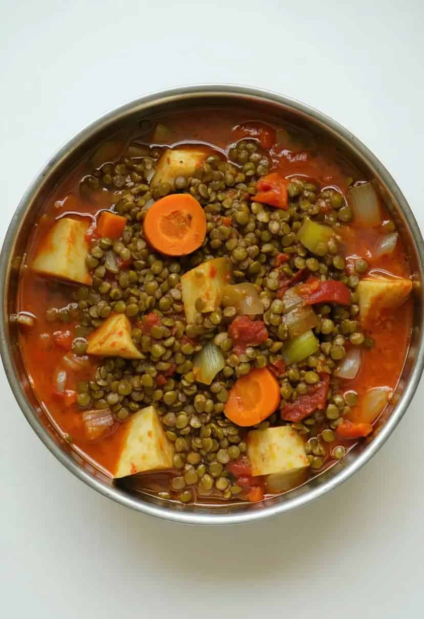 Ensopado Vegetariano de Lentilhas