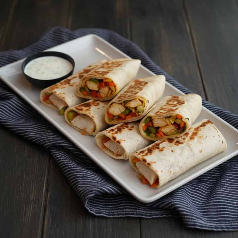 Wrap de Legumes na Air Fryer