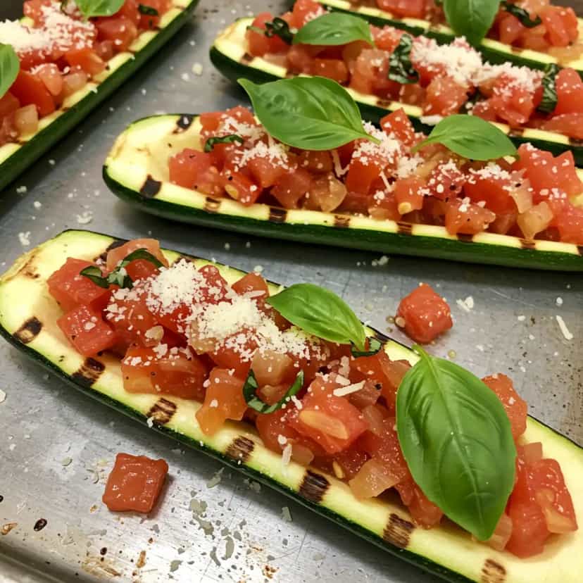 Foto deliciosa de Abobrinha à Italiana pronta para servir - Almoço & Jantar