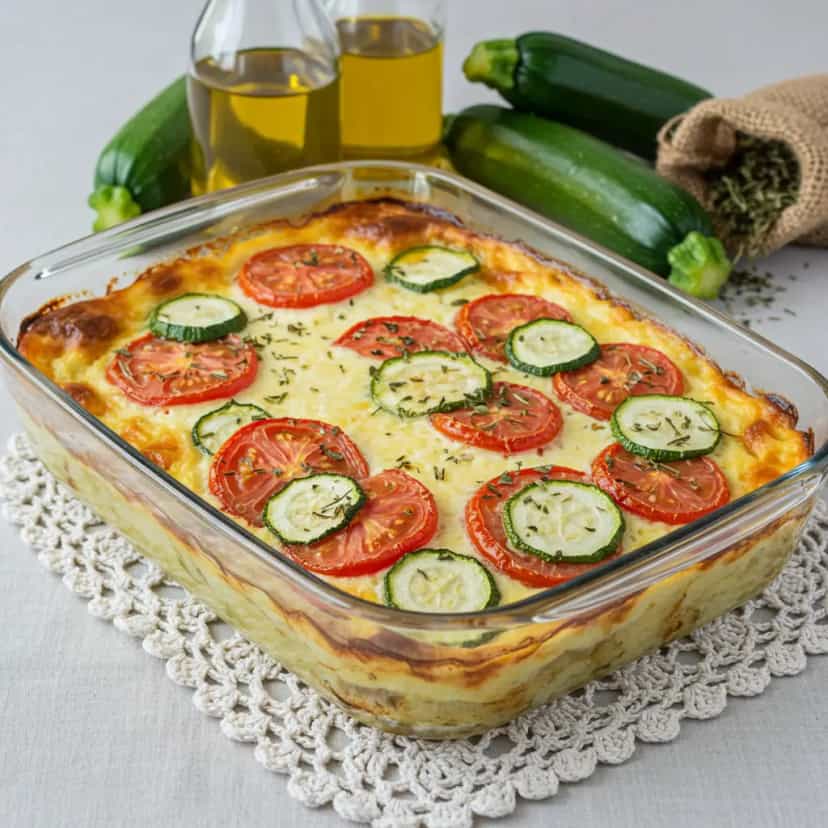 Foto deliciosa de Abobrinha Gratinada pronta para servir - Almoço & Jantar