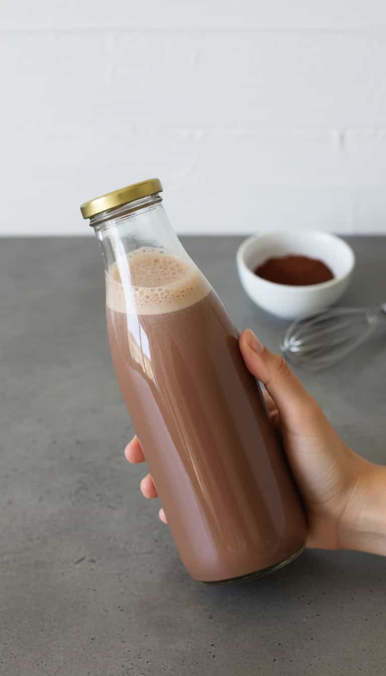 Foto deliciosa de Achocolatado Vegano pronta para servir - Bebidas Quentes