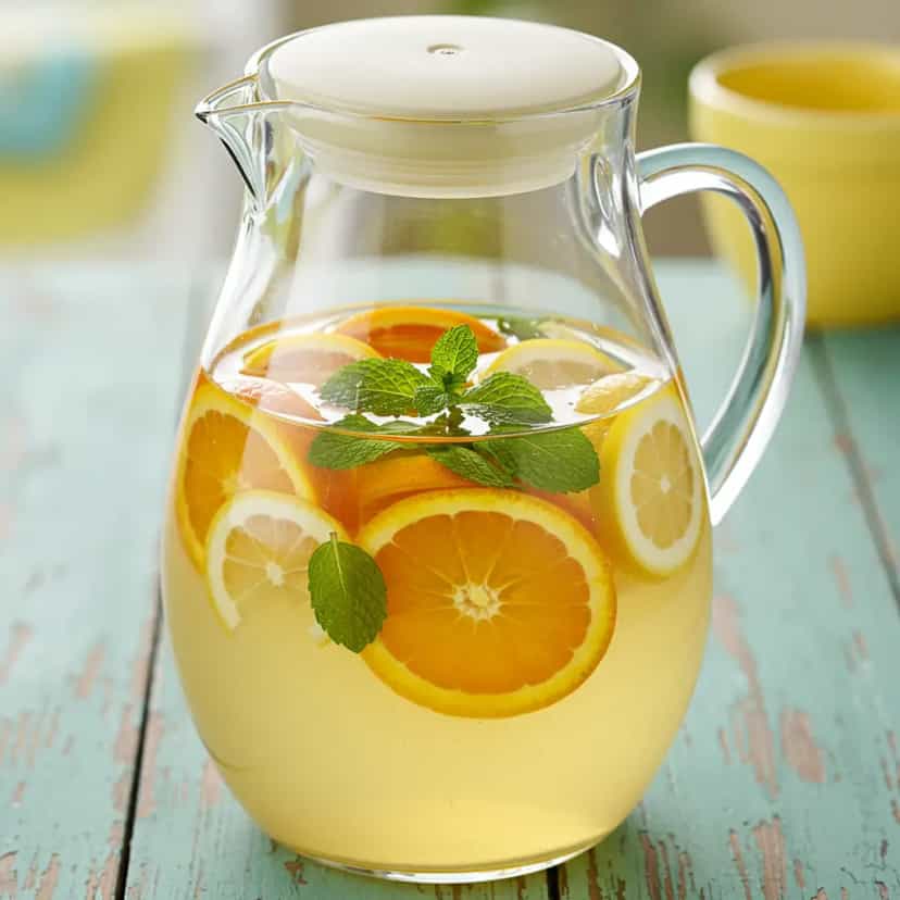 Foto deliciosa de Água Aromatizada com Laranja e Limão pronta para servir - Sucos & Smoothies