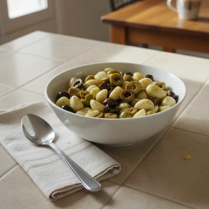 Foto deliciosa de Alho em Conserva com Ervas Finas pronta para servir - Pastas & Patês