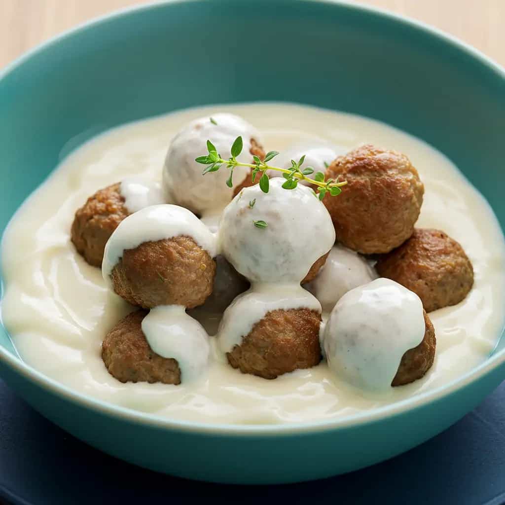 Almôndegas ao Molho Cremoso