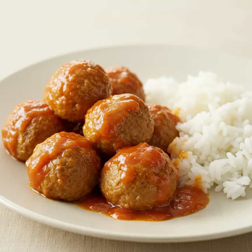 Foto deliciosa de Almôndegas ao Molho de Tomate pronta para servir - Carnes & Frango