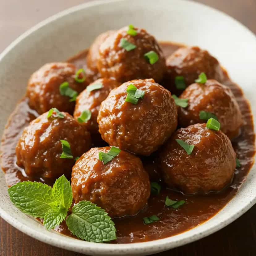 Foto deliciosa de Almôndegas ao Molho de Tomate Caseiro pronta para servir - Carnes & Frango