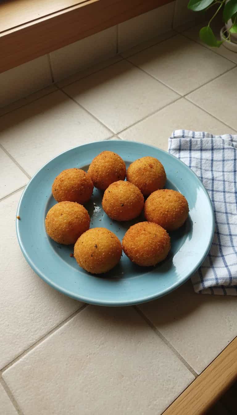 Foto deliciosa de Almôndegas de Milho Cremosas pronta para servir - Pratos Brasileiros Icônicos