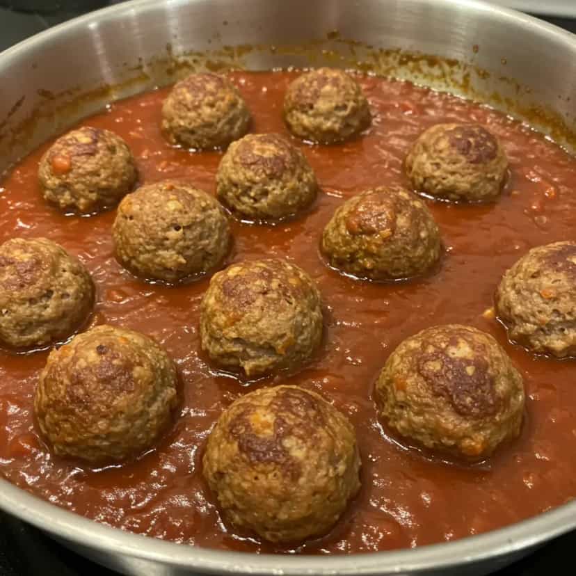 Foto deliciosa de Almôndegas Rápidas e Deliciosas pronta para servir - Outras Receitas